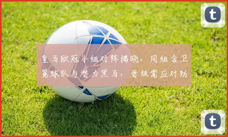 皇马欧冠小组对阵揭晓，同组含卫冕球队与潜力黑马，晋级需应对防线考验